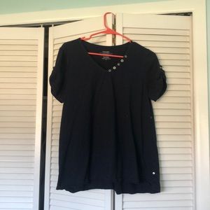 Neon Buddha Womens Navy Blue T-Shirt